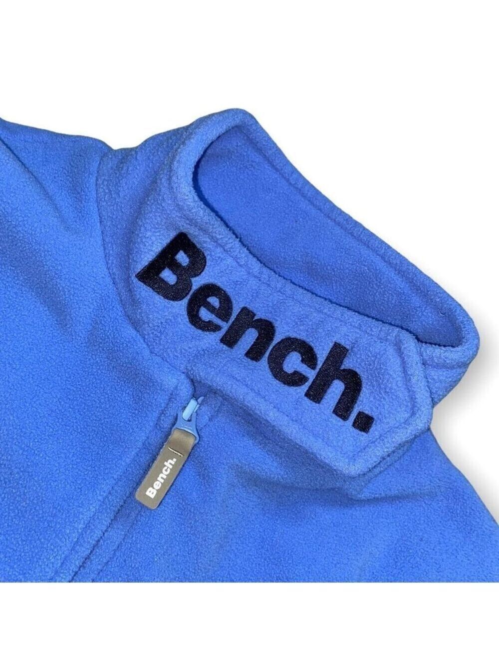 BENCH Sky Blue Fleece Full-Zip Activewear Sweater Jacket - Womens Medium - Picture 2 of 4